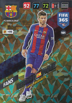 Gerard Pique FC Barcelona 2018 FIFA 365 Fans' Favourite #101